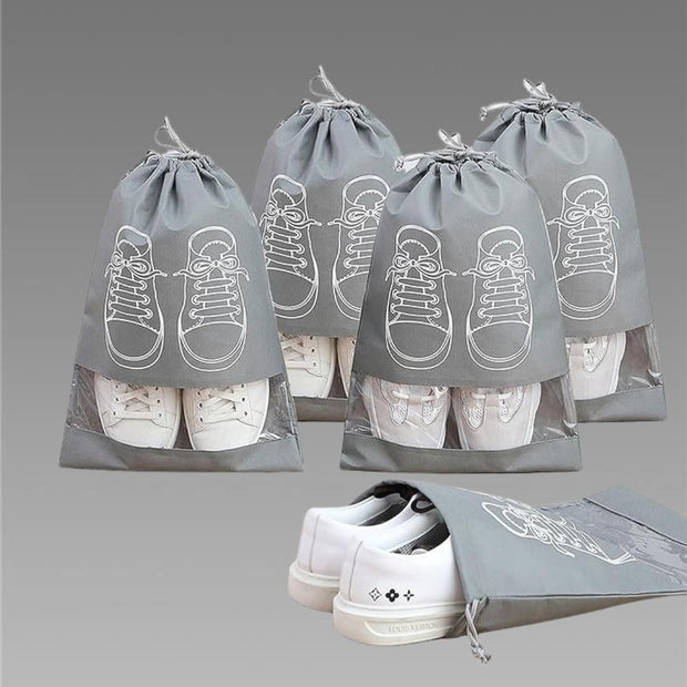 Shoe Bag - Transparent Window Portable Travel Dust-Proof Shoe Bags