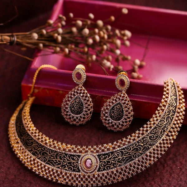 Necklace, earring set for female premium, artificial