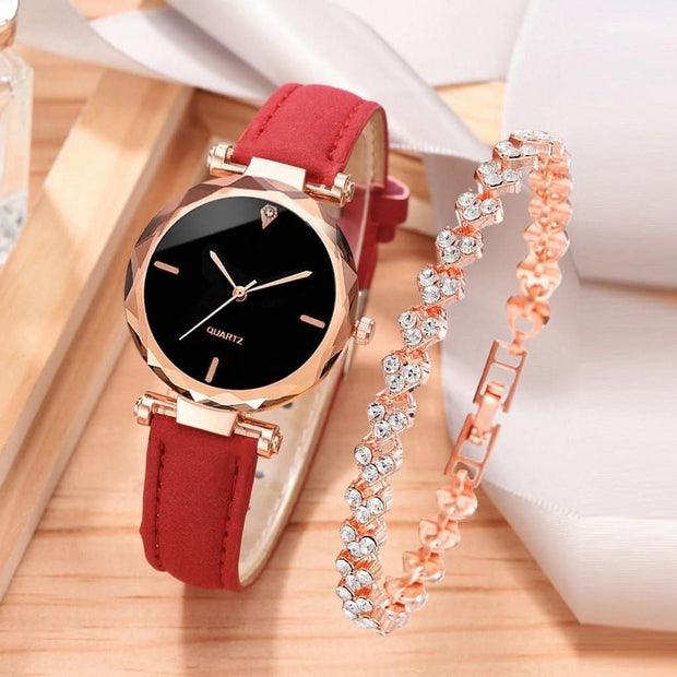 Watch with free bracelet, trending premium