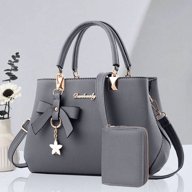 Grey colour, female bag, premium
