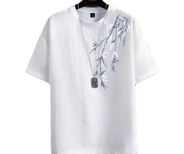 Boys T-shirt Printed Plain Textured