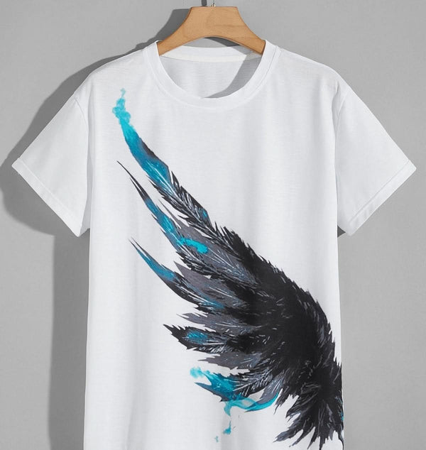 Boys T-shirt Printed Plain Textured