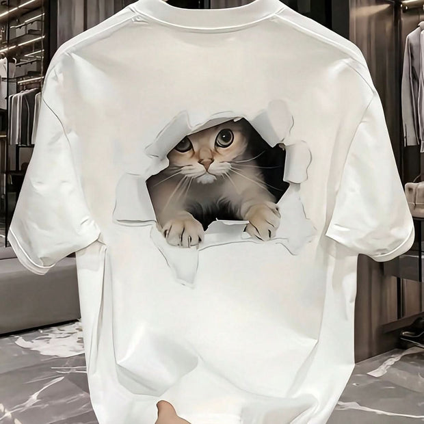 Boys T-shirt Printed Plain Textured