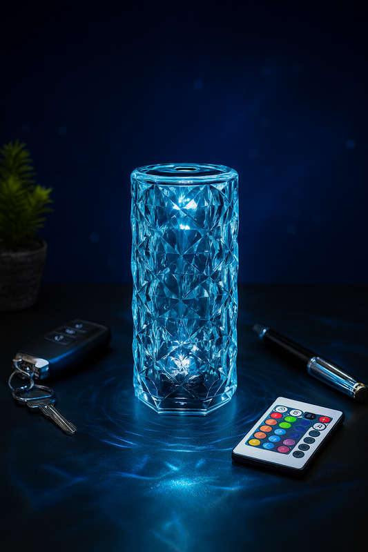 Rose Crystal Table Lamp