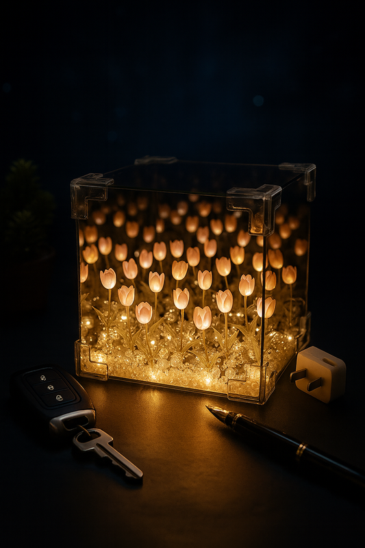 Tulip Cube Mirror Lamp
