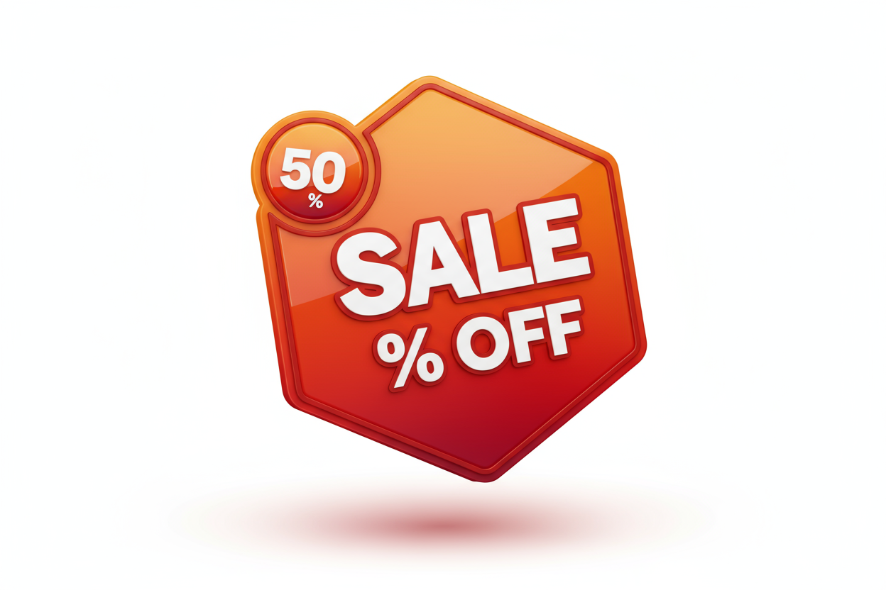 discount price tag 3d 